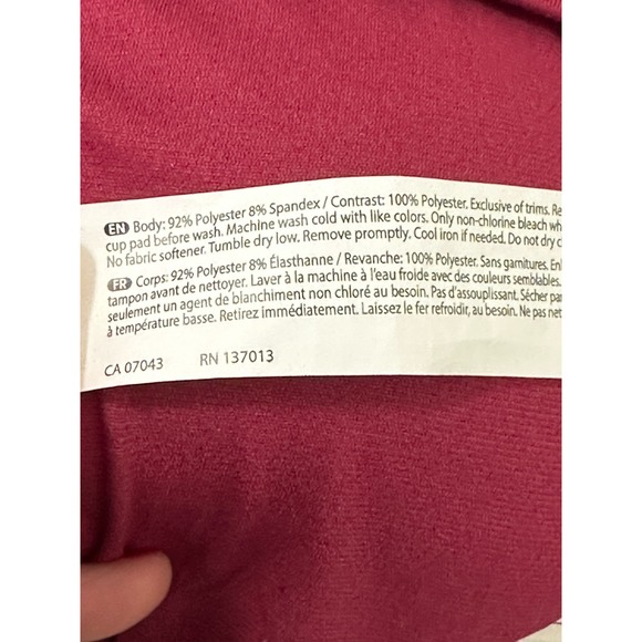 Marika wine red crossed back sports bra size Small - Picture 5 of 12